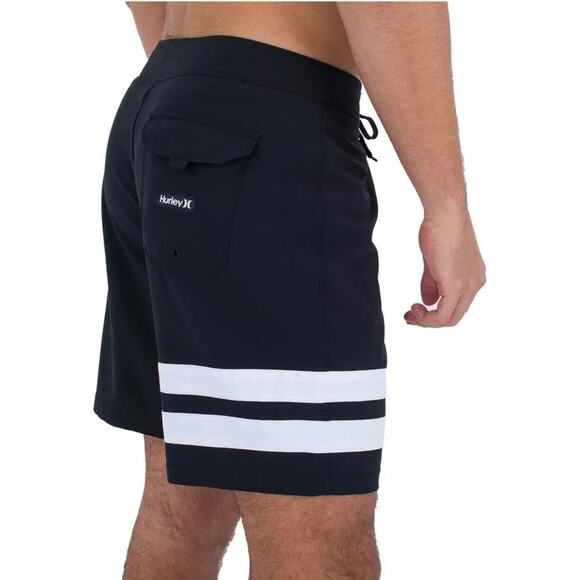 Hurley Men’s Black Phantom Eco Block Party 18" Board shorts Sports Size 30 - Picture 3 of 12